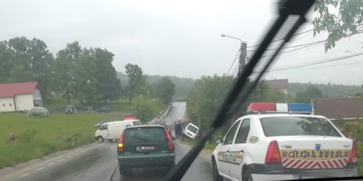 Accident la ieșirea din Baia Sprie