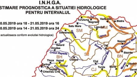 Cod portocaliu de fenomene hidrologice periculoase și în Maramureș