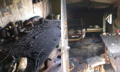 Un borșean găsit carbonizat într-un vagon-rulotă ce a luat foc în  Rozavlea