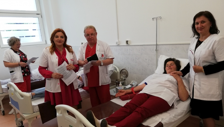 În sprijinul suferinzilor – angajații Spitalului Județean au donat sânge