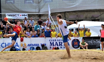 Premieră europeană în Baia Mare: handbal pe plajă în nocturnă la ”ebt Finals 2019”