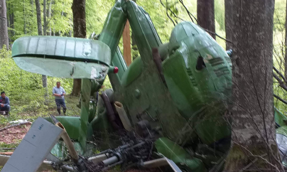 Elicopter rusesc, prăbușit la Săpânța, găsit chiar în ziua în care mai marii Europei erau la Sibiu