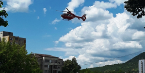 Incendiu în Bocicoiu Mare. Un bărbat a fost transportat la spital cu elicopterul SMURD
