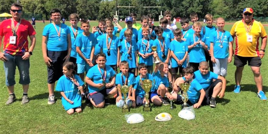 Minirugby-ul băimărean încheie sezonul cu două medalii de aur, una de argint și alta de bronz