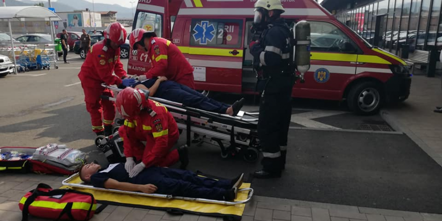 Pompierii au intervenit la hipermarketul Value Centre, la un exercițiu de urgență