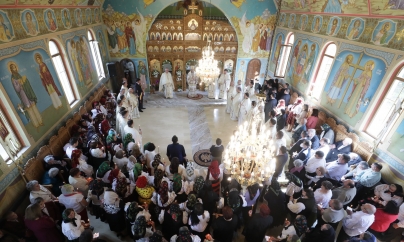 Târnosirea bisericii „Sfântul Mare Mucenic Gheorghe” din Sighet (GALERIE FOTO)