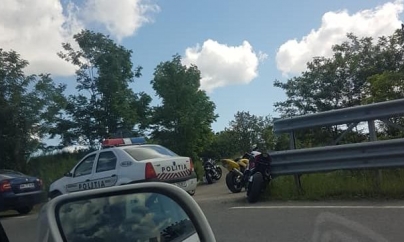 Accident pe Mesteacăn – un motociclist a fost rănit