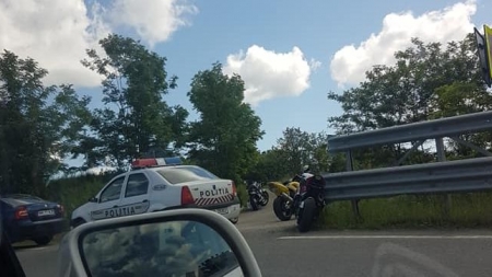 Accident pe Mesteacăn – un motociclist a fost rănit