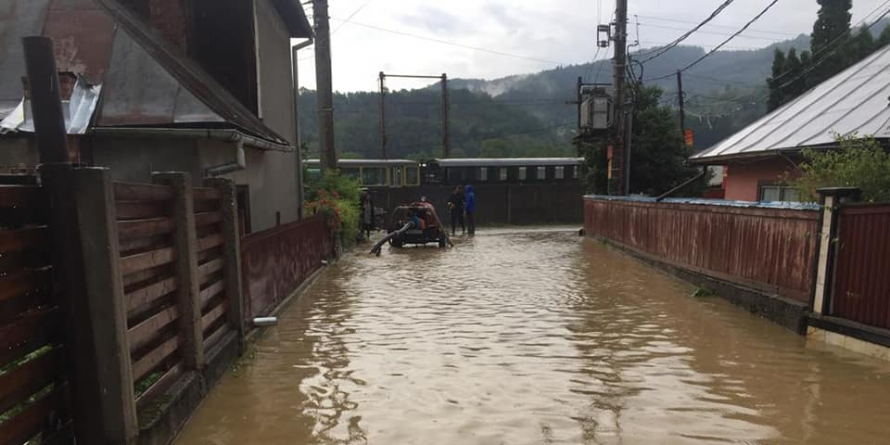 Cod portocaliu confirmat: inundații în Vișeu de Sus și Dragomirești
