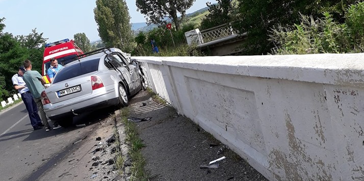 Patru răniți într-un accident la Dumbrăvița, dar numai un copil a necesitat internarea