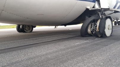 Explozie la roțile trenului de aterizare al cursei Tarom, Satu Mare – Otopeni