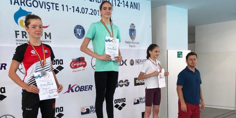 Înotătoarea Vanessa Popa Raț – aur și argint la naționalele de cadeți