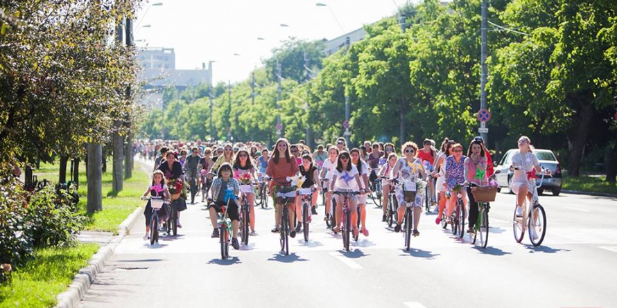 Grație pe biciclete la a VIII-a ediție SkirtBike în Baia Mare