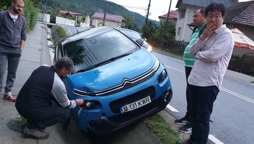 Accident rutier cu conotații internaționale în Buciumi