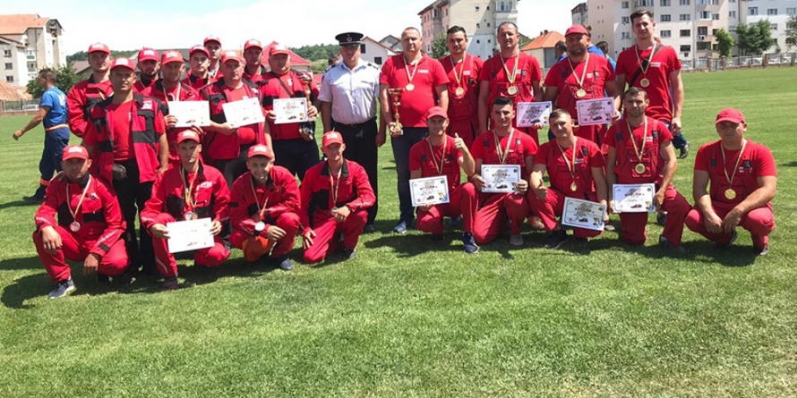 Echipajul Serviciului Privat pentru Situații de Urgență de la Aramis Invest Baia Mare s-a calificat la faza națională