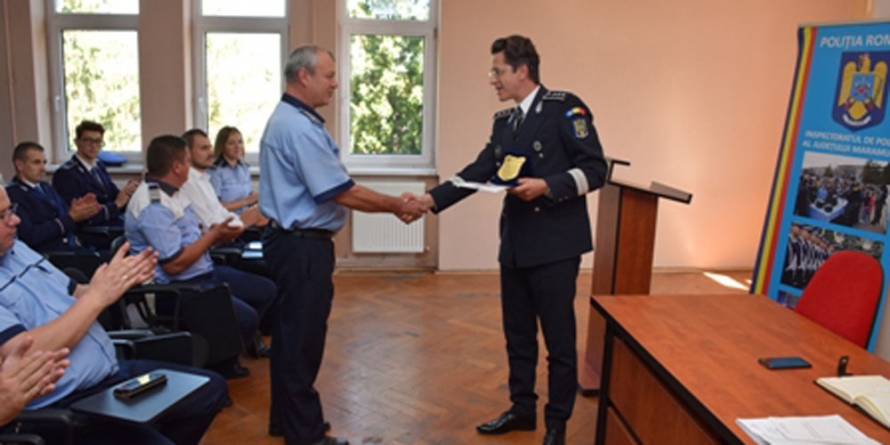 A plouat cu felicitări la IPJ Maramureș