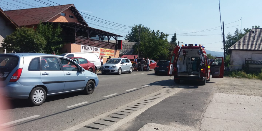 În Tăuții de Sus, patru mașini avariate la (modul) ”Profi”