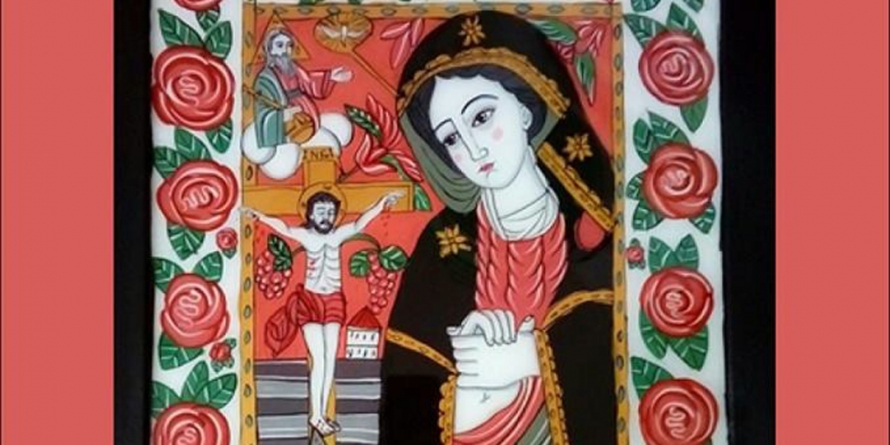 „Maica Domnului îndurerată” – expoziție de icoane la Biblioteca Județeană