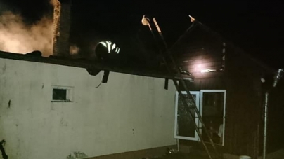 O anexă a luat foc în Suciu de Sus