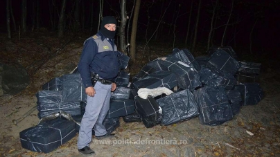 Caz cu țigări de contrabandă găsite în Maramureș și contrabandist prins în Ucraina