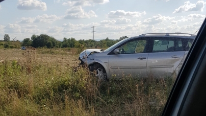 Variantă de ciocnire pe Varianta de (strada) Europa (GALERIE FOTO)