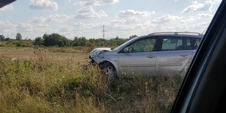 Variantă de ciocnire pe Varianta de (strada) Europa (GALERIE FOTO)