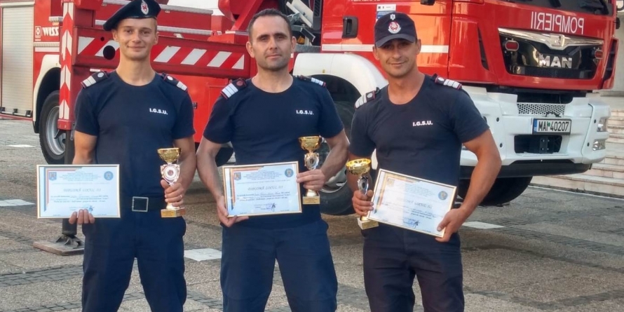 Pompieri maramureșeni, pe podium la un concursul internațional de profil