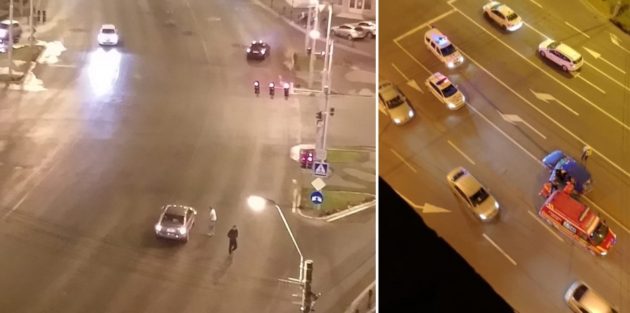 Te întrebi cum reușesc: tamponare la intersecția unor artere aproape pustii