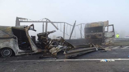 Tragedie pe o autostradă din Ungaria, patru români au murit