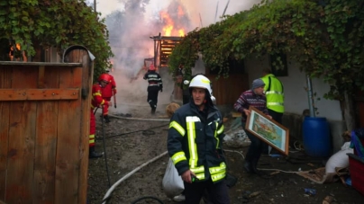 Incendiu la o casă din Coștiui