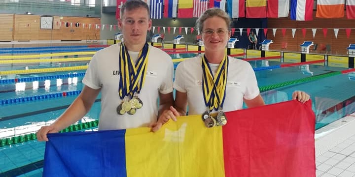 Un snop de medalii obținute de înotătorii băimăreni în Luxemburg