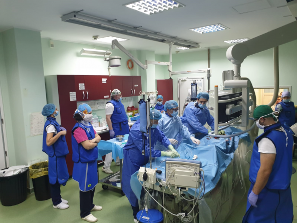 A treia procedură EVAR realizată cu succes la Spitalul Județean