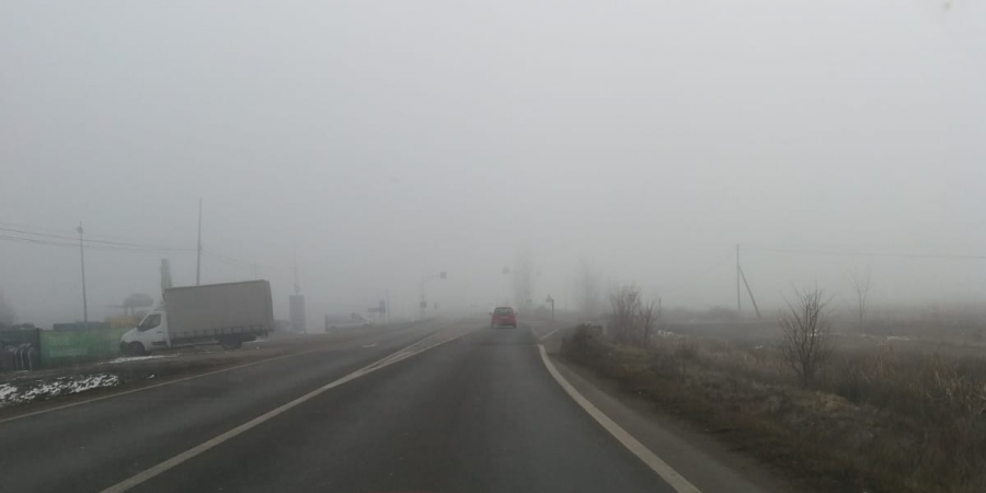 19 localități afectate de ceață până la miezul nopții