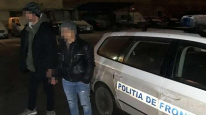 Palestinieni opriți de polițiști ai ITPF Sighetu Marmației înainte de a trece ilegal frontiera