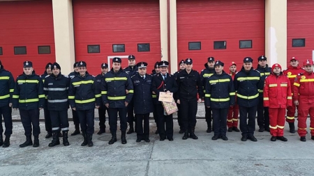 După 26 de ani în rândul pompierilor, plt. adj. șef Dumitru Vepreciuc a trecut în rezervă