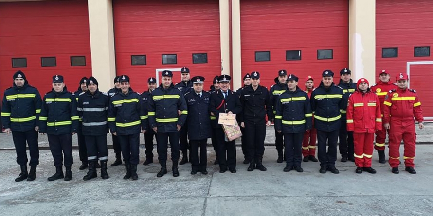 După 26 de ani în rândul pompierilor, plt. adj. șef Dumitru Vepreciuc a trecut în rezervă