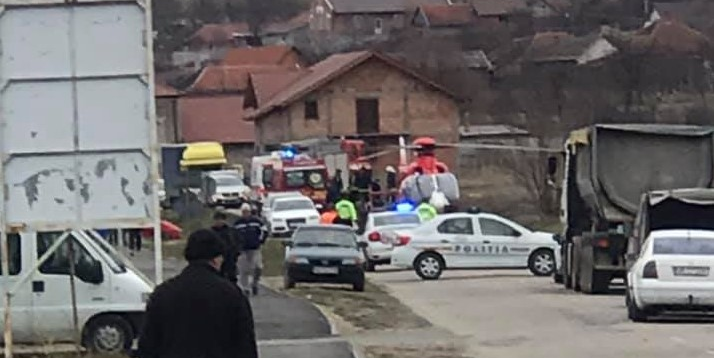 Elicopter SMURD chemat la un accident în care au fost rănite mama și fiica minoră