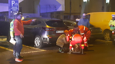 A ieșit din biserică și a fost lovită de mașină