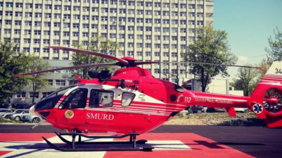 Maramureșean în stare gravă, transportat cu elicopterul SMURD din Sighet în Baia Mare