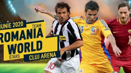 S-au pus în vânzare biletele pentru meciul amical România – Stelele Lumii, de la Cluj