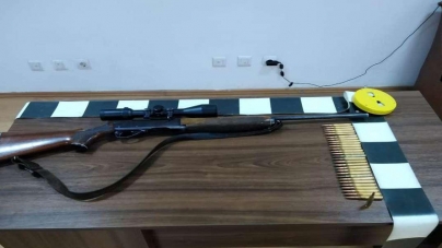 Armă de vânătoare deținută ilegal de un maramureșean