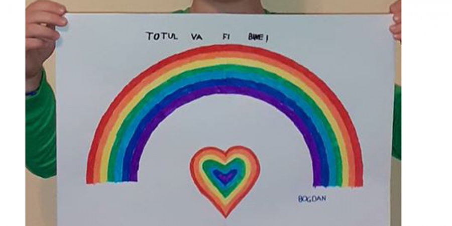Copiii din Maramureș s-au alăturat campaniei „Totul va fi bine!”