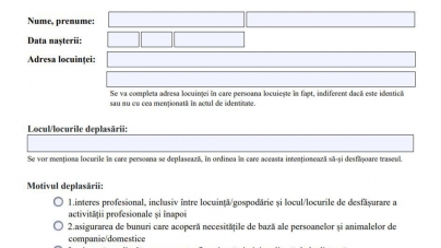 Documente: Au fost actualizate modelele declarației pe proprie răspundere și de adeverință de la angajator; Care este procedura completă