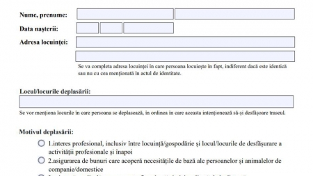 Documente: Au fost actualizate modelele declarației pe proprie răspundere și de adeverință de la angajator; Care este procedura completă