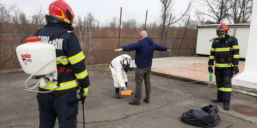 Exercițiu de incident radiologic în PTF Sighetu Marmației