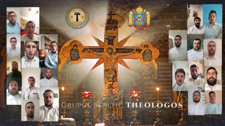 Imnul biruinței „Hristos a înviat!” interpretat într-un mod inedit de Grupului psaltic „Theologos” al Episcopiei Ortodoxe Române a Maramureșului și Sătmarului