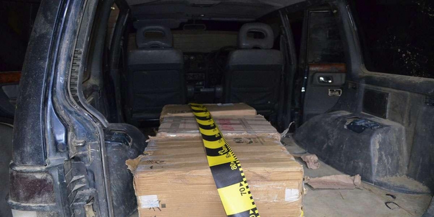 Aproape 1.500 de pachete cu țigări de contrabandă confiscate de polițiști ai ITPF Sighet