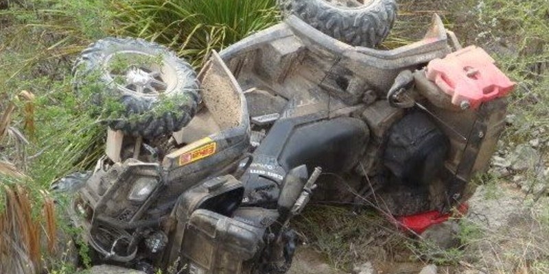 Accident cu un ATV, un tânăr a ajuns la spital
