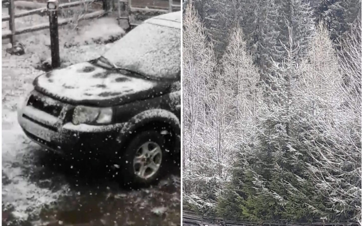 Fenomen de iarnă în plină primăvară: De ce a nins în Maramureș la început de mai; Cum se schimbă vremea din 7 mai în regiune (VIDEO)