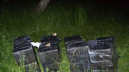 Contrabanda de la miezul nopții; 8.000 de pachete cu țigări ucrainene au fost confiscate
